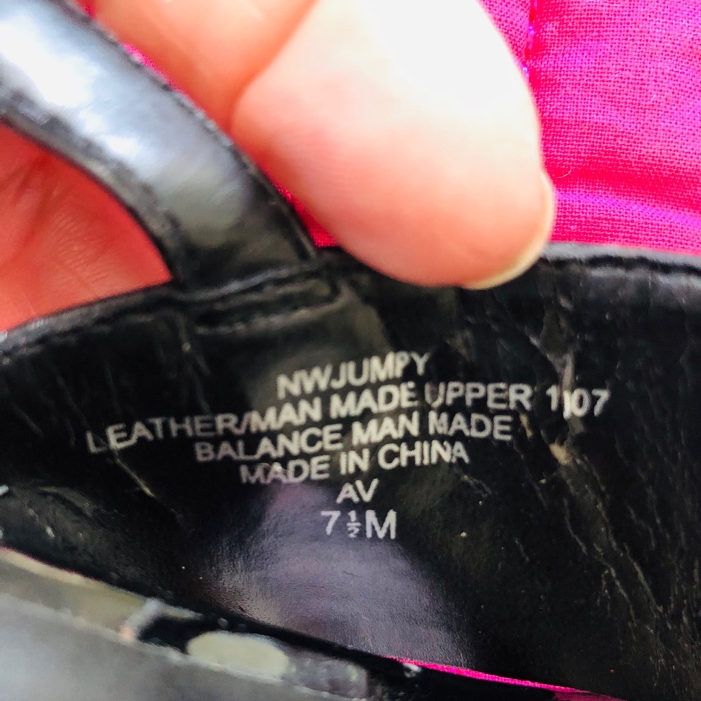 Nine West Shoes Chunky Heel Sandal size 7.5 - Picture 6 of 7